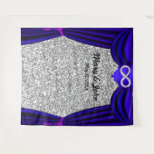 Tenture Parties scintillant d'argent Diamant Infinité Ride (Devant (Horizontal))