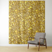 Tenture Parties scintillant d'or (En situation)