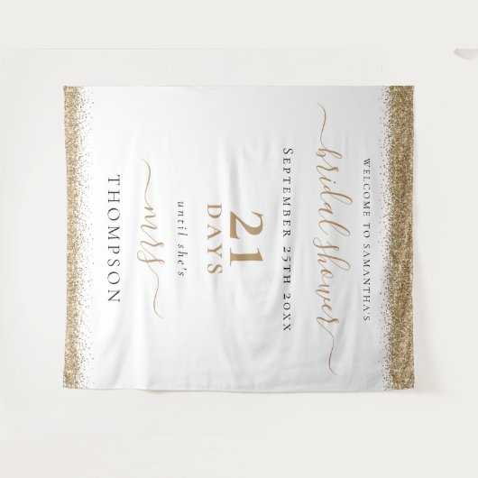 Tenture Parties scintillant d'or Jours vers Fête des marié (Devant (Horizontal))