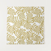 Tenture Parties scintillant d'or motif feuille abstrait (Devant (Horizontal))