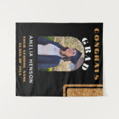 Tenture Parties scintillant d'or Noir Fêtes de fin d'année (Devant (Horizontal))