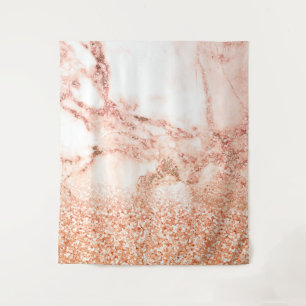 Tenture Parties scintillant en or rose chic ombre parties