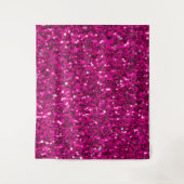 Tenture Parties scintillant étincelante rose chaud (Devant)