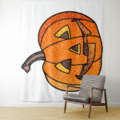 Tenture Parties scintillant Jack O'Lantern (En situation)