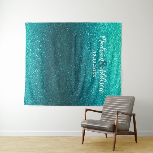 Tenture Parties scintillant moderne Ombre Mariages Photo B (En situation (horizontale))