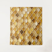 Tenture Parties scintillant or brillant - Échelles de sirè (Devant)