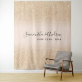 Tenture Parties scintillant or chic ombre mariage blush fo (En situation)