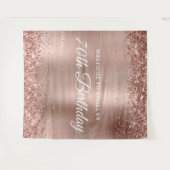 Tenture Parties scintillant or rose et Foil 70e anniversai (Devant (Horizontal))