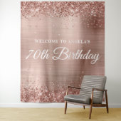 Tenture Parties scintillant or rose et Foil 70e anniversai (En situation)