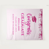 Tenture Parties scintillant rose mignonne Diplôme Photo Bo (Devant (Horizontal))