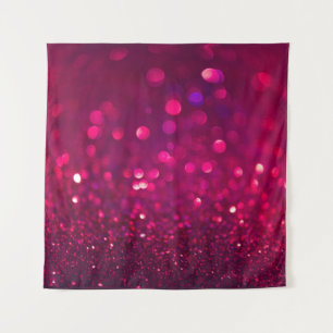 Tenture Parties scintillant rose rouge : Bokeh Abstrait