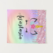 Tenture Parties scintillant Unicorn Drift Personnalisé Omb (Devant (Horizontal))