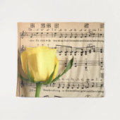 Tenture Partition Rose jaune (Devant (Horizontal))