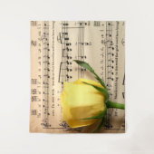 Tenture Partition Rose jaune (Devant)