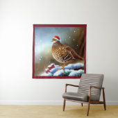 Tenture Partridge de Noël 2 (En situation)