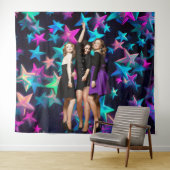 Tenture Party 90s Shot Starry Backdrop (En situation (horizontale))