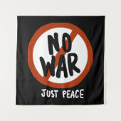 Tenture Pas de guerre juste la paix (Devant)