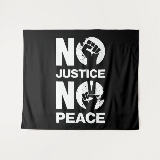 Tenture Pas de justice ni de paix (Devant (Horizontal))