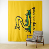 Tenture Pas de pas sur les mèmes de serpent Gadsden parodi (En situation)