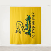 Tenture Pas de pas sur les mèmes de serpent Gadsden parodi (Devant)