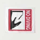 Tenture Pas de plongée (Mosasaurus) (Devant (Horizontal))