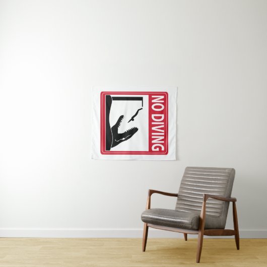 Tenture Pas de plongée (Mosasaurus) (En situation (horizontale))