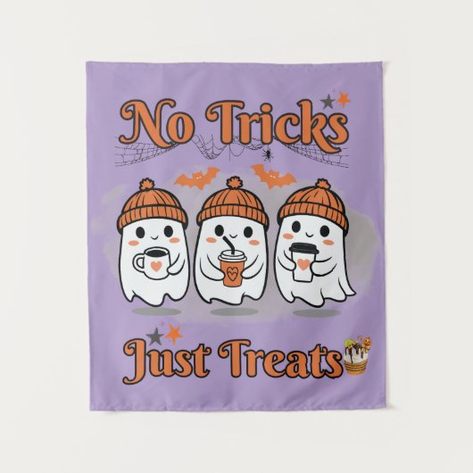 Tenture Pas De Trucs Juste Traite Halloween (Devant)