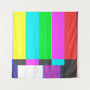 Tenture pas d'écran TV signal avec bruit