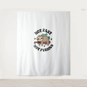 Tenture Pas Rapide Pas Furieux Drôle Mignonne Sleepy Sloth