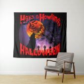 Tenture Passez un Halloween hurlant (En situation (horizontale))