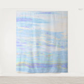 Tenture *~* Pastel Art Abstrait Bleu clair Turquoise Blanc (Devant)