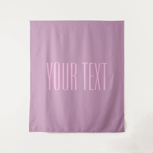 Tenture Pastel Purple & Pink clair | Texte modifiable mode (Devant)