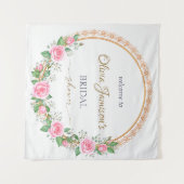 Tenture Pastel Rose Roses & Bras de bébé (Devant (Horizontal))