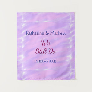 Tenture Pastel rose violet Vow renouvellement anniversaire