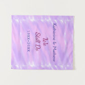 Tenture Pastel rose violet Vow renouvellement anniversaire (Devant (Horizontal))