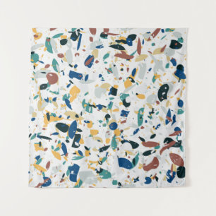 Tenture Pastel Terrazzo : Motif Abstrait moderne.