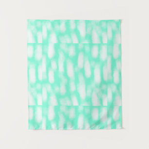 Tenture Pastel vert blanc rayures aquarelle abstrait pat