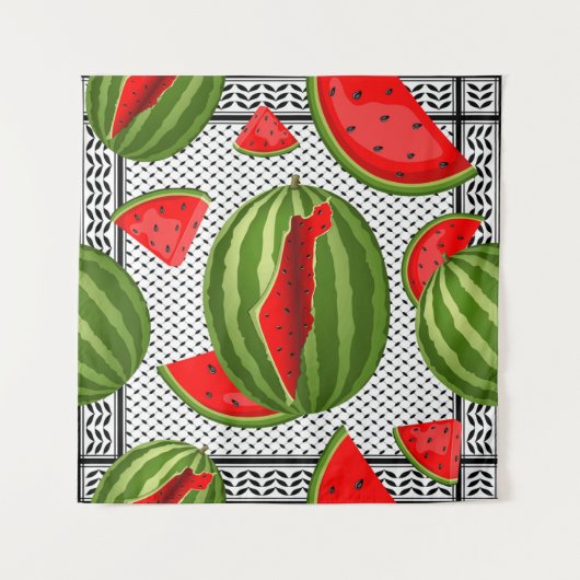 Tenture Pastèque Palestine - Slice (Devant)