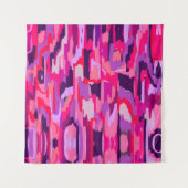 Tenture Patch Berry : Rouge et rose Abstrait (Devant)