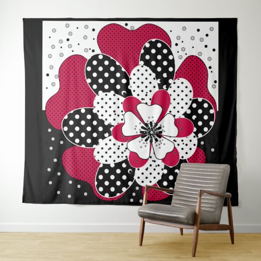 Tenture patchwork Abstrait (En situation (horizontale))