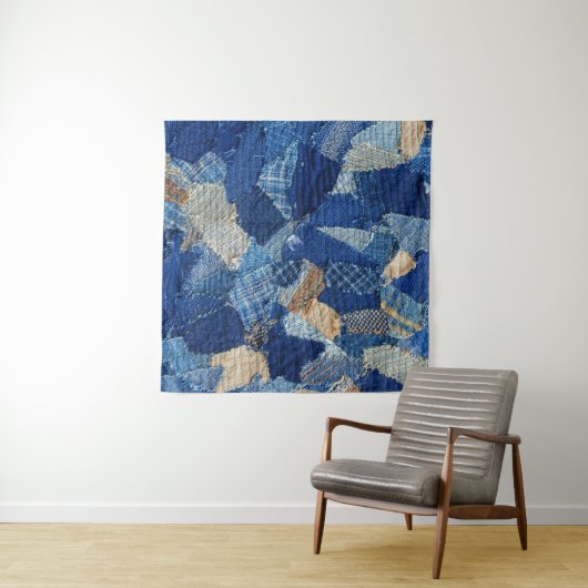 Tenture Patchwork Chic : Fabric Motif Fun (En situation (horizontale))