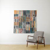 Tenture Patchwork collage mixage, surface composée motif i (En situation (horizontale))