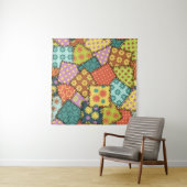 Tenture Patchwork Eclectique : Mélange Motif Diverse (En situation)