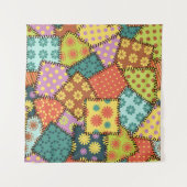 Tenture Patchwork Eclectique : Mélange Motif Diverse (Devant)