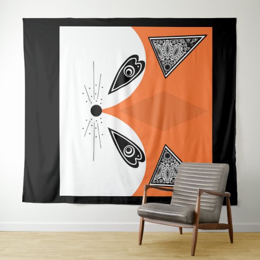 Tenture Patchwork Fox, applique Fox, Fox, enfants (En situation (horizontale))