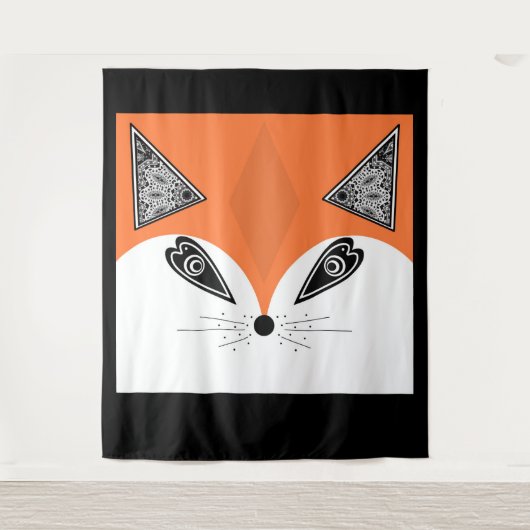 Tenture Patchwork Fox, applique Fox, Fox, enfants (Devant)