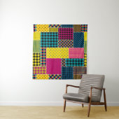 Tenture Patchwork géométrique : Arrière - plan sans forme  (En situation (horizontale))