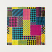 Tenture Patchwork géométrique : Arrière - plan sans forme (Devant)