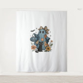 Tenture Patchwork Halloween Ghost noir Chat Essential T-Sh (Devant)