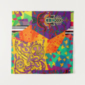 Tenture Patchwork indien turc festier Mandala (Devant (Horizontal))
